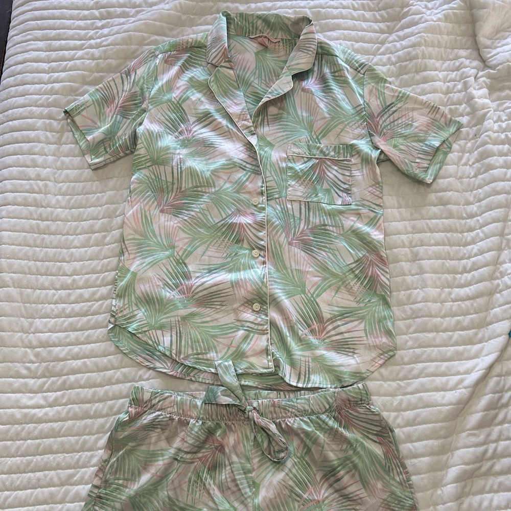 Victoria secret satin short set